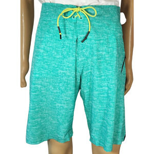 Lululemon Current State Board Shorts Men's See Details Measurements Aqua Lace Up